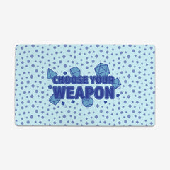 Blue version of Choose Your Weapon by Inked Gaming.