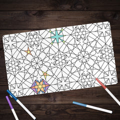 Colorbook Abstract Stars Playmat