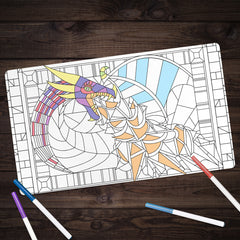 Colorbook Fire Breathing Dragon Playmat