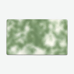 Faux Frosted Glass Pattern Thin Desk Mat - Inked Gaming - EG - Mockup - Green