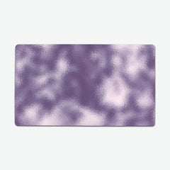 Faux Frosted Glass Pattern Thin Desk Mat - Inked Gaming - EG - Mockup - Purple