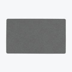 Faux Leather Pattern Thin Desk Mat - Inked Gaming - EG - Mockup - Grey