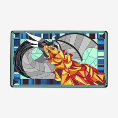 Fire Breathing Glass Dragon Playmat - Inked Gaming - HD - Mockup - Black