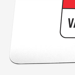 Hello I'm Vaccinated Playmat - Inked Gaming - EG - Corner - White