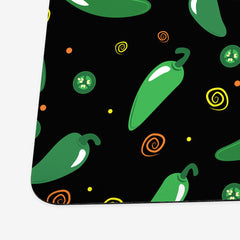 Hoppin' Jalapeños Playmat - Inked Gaming - HD - Corner- Hot