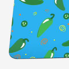 Hoppin' Jalapeños Playmat - Inked Gaming - HD - Corner- Mild