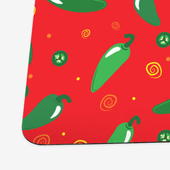 Hoppin' Jalapeños Playmat - Inked Gaming - HD - Corner- Spicy