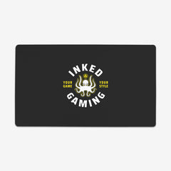 Inked Gaming Logo in the color sunrise. Sunrise is a bright yellow color.