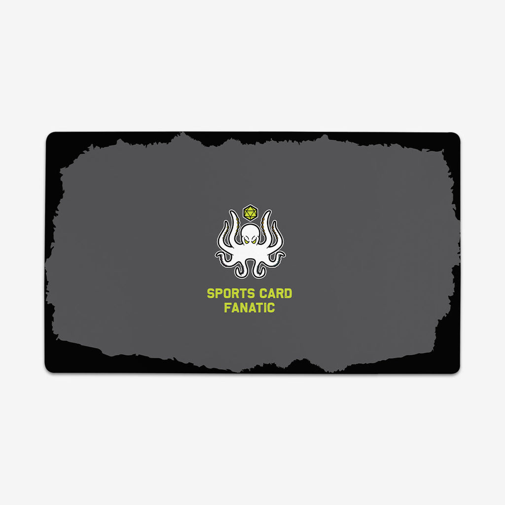 Inked Phrases "Sports Card Fanatic" Playmat - Inked Gaming - EG - Mockup - Rock