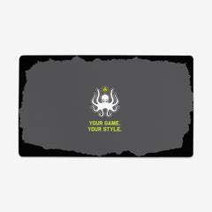 Inked Phrases "Your Game Your Style" Playmat - Inked Gaming - EG - Mockup - Rock