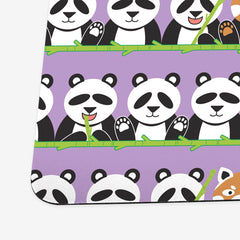 Panda Panda Red Panda Playmat - Inked Gaming - HD - Corner - Purple