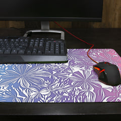 Rainbow Flowers Thin Desk Mat
