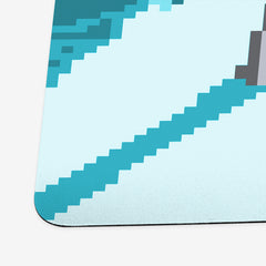 Snowy Pixel Mountaintop Playmat