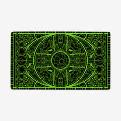 Space Glass Thin Desk Mat - Inked Gaming - CC - Mockup - Green