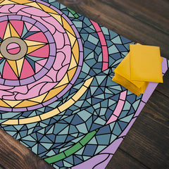 Stained Glass Circle Playmat