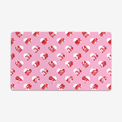 Swirly Hearts Playmat - Inked Gaming - HD - Mockup - Pink