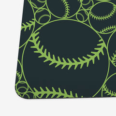 Take Me Out To The Ball Game Playmat - Inked Gaming - HD - Corner - Green