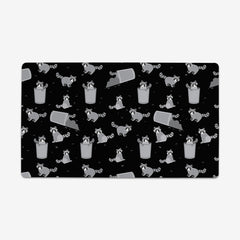 Trashy Raccoons Playmat - Inked Gaming - HD - Mockup - Black