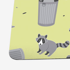Trashy Raccoons Playmat - Inked Gaming - HD - Corner - Yellow