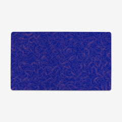 Vintage GPS Thin Desk Mat - Inked Gaming - HD - Mockup - Blue