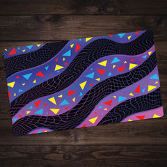 Wavy Triangles Thin Desk Mat