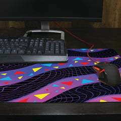 Wavy Triangles Thin Desk Mat