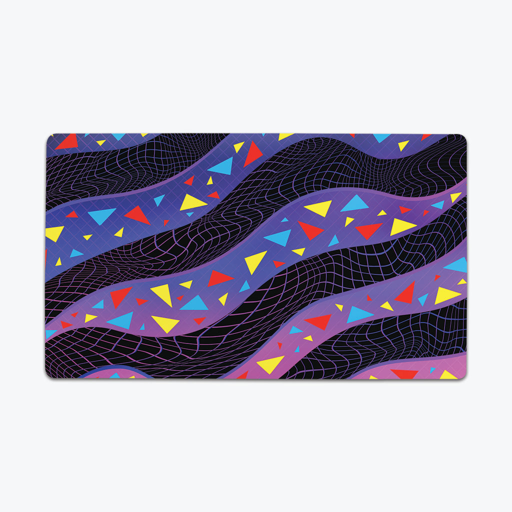 Wavy Triangles Thin Desk Mat