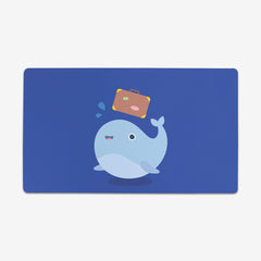 Whale Thin Desk Mat - Inked Gaming - LL - Mockup - Blue