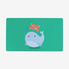 Whale Thin Desk Mat - Inked Gaming - LL - Mockup - Teal