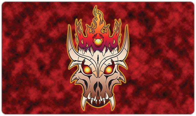 Fiery Demon Crown Playmat - Intrepid Design - Mockup