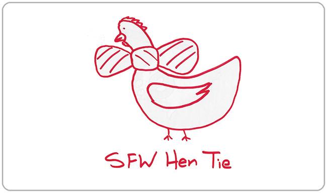 SFW Hen Tie Playmat - Jeff Stumpo - Mockup