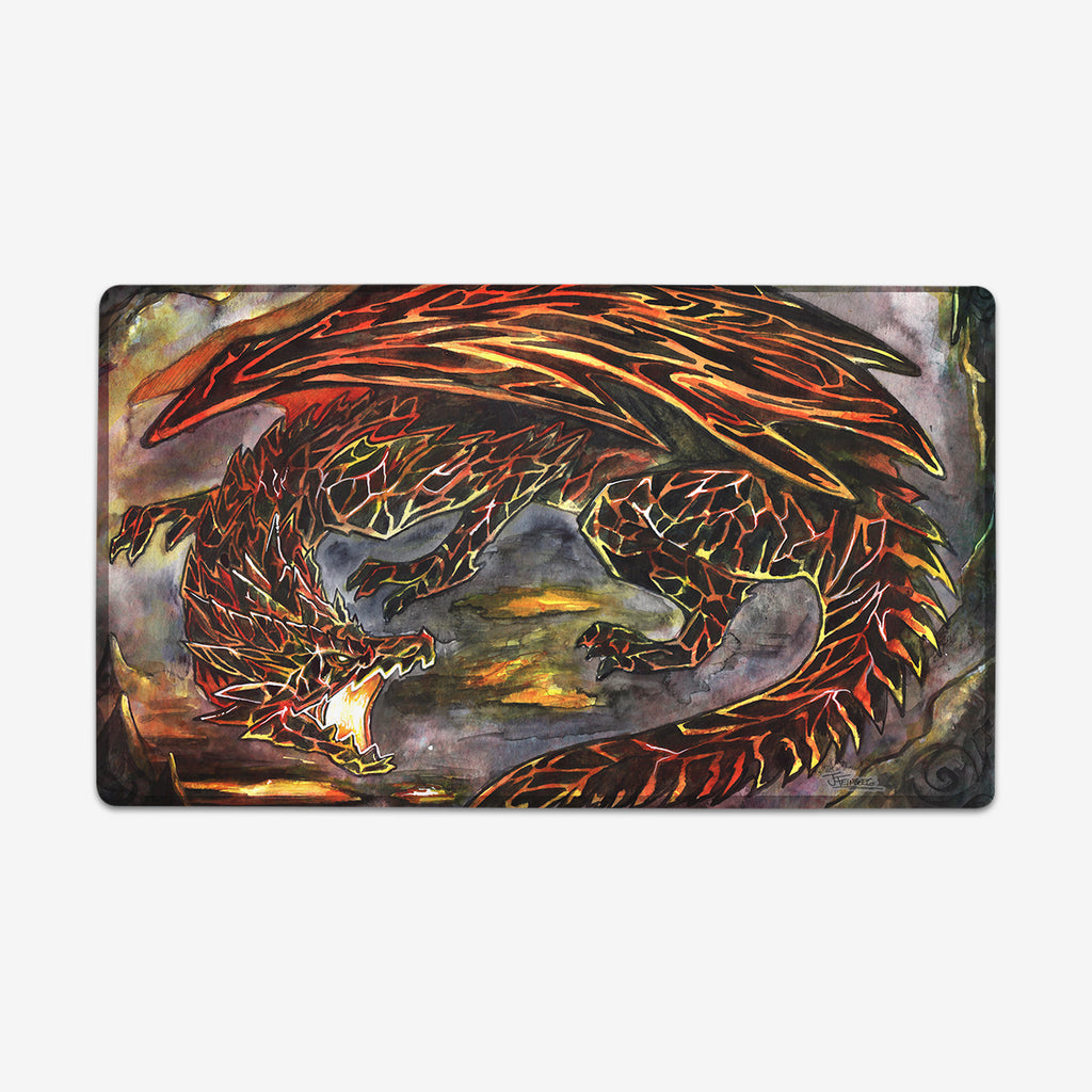 Lava Cracking Dragon Playmat