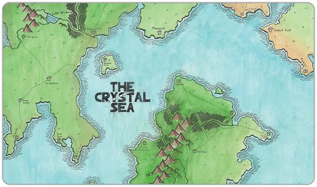 The Crystal Sea Playmat - Jonah Hagan - Mockup