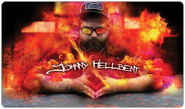 Johnny Hellbent Playmat - Jonathon Lively - Mockup