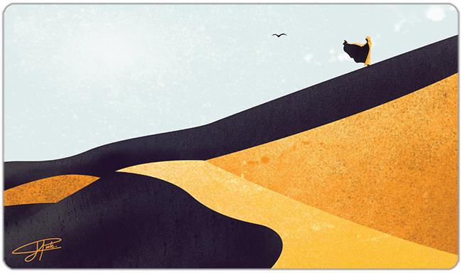 Sand Sleeper Playmat - Jordan Poole - Mockup