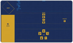 Epic Icons Grid Playmat - Juha Harju - Mockup - BlueYellow
