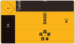 Epic Icons Grid Playmat - Juha Harju - Mockup - YellowBlack