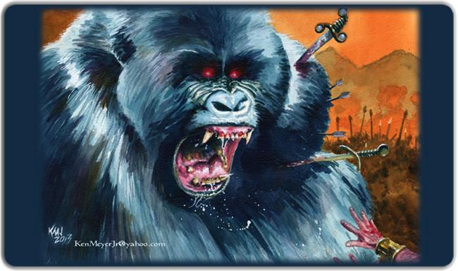 Angry Ape Playmat - Ken Meyer Jr - Mockup