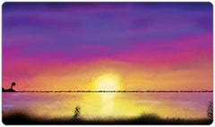 Sunset on the Purple Coast Playmat - Kenneth Brooks - Mockup