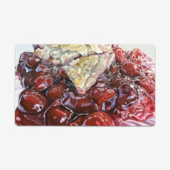 Cherry Pie Thin Desk Mat - Kim Testone - Mockup