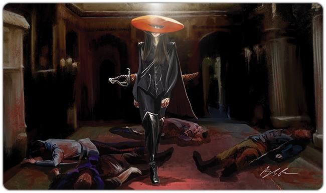 Red Hat Assassin Playmat - Kyle Pearson - Mockup