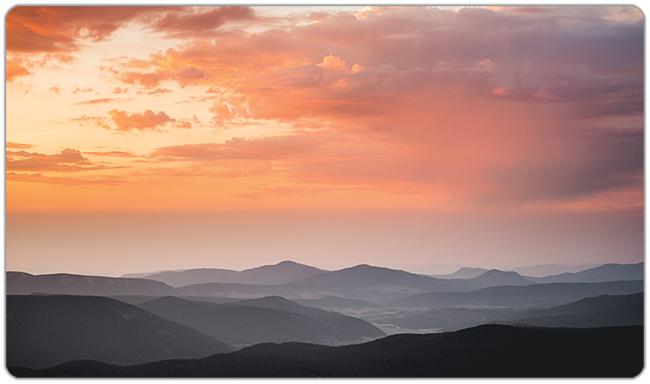 Hazy Sunrise Playmat - Liam McConnell - Mockup