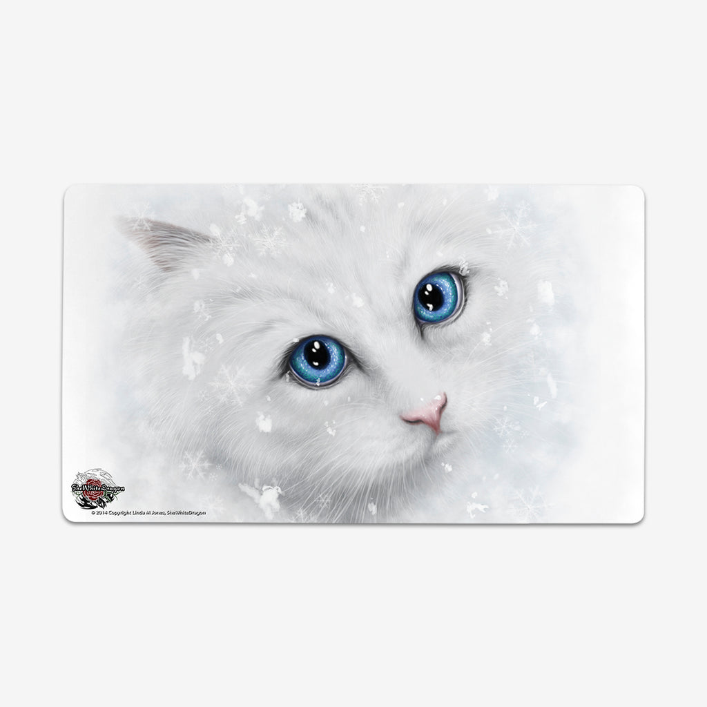 Winter Cat Playmat - Linda Jones - Mockup