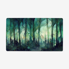 Green Watercolor Forest Playmat