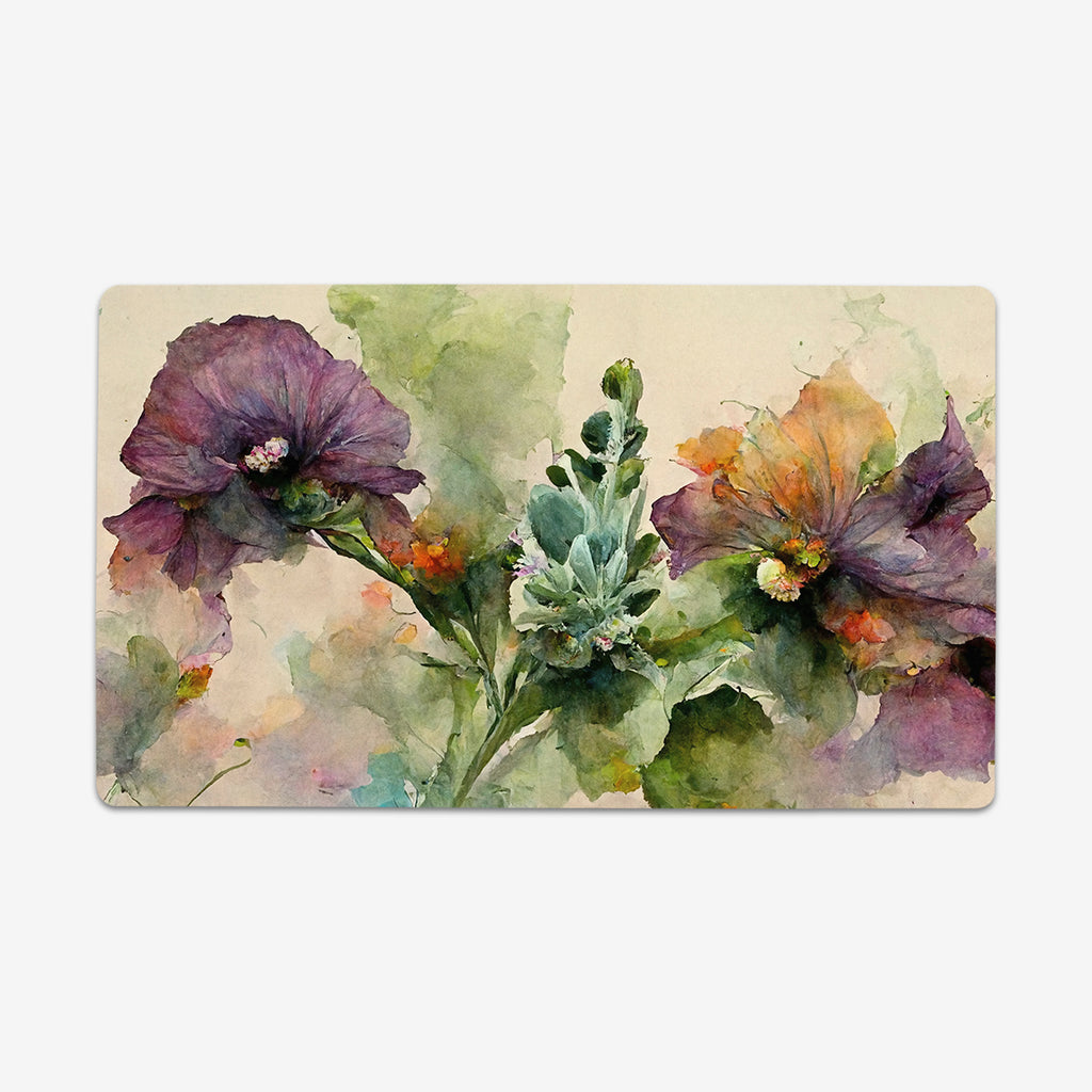 Pressed Watercolor Flowers Playmat