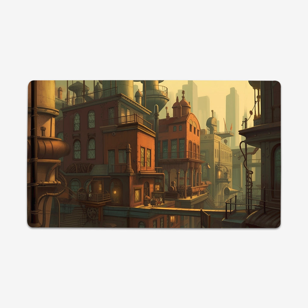 Realistic Steampunk Town Playmat