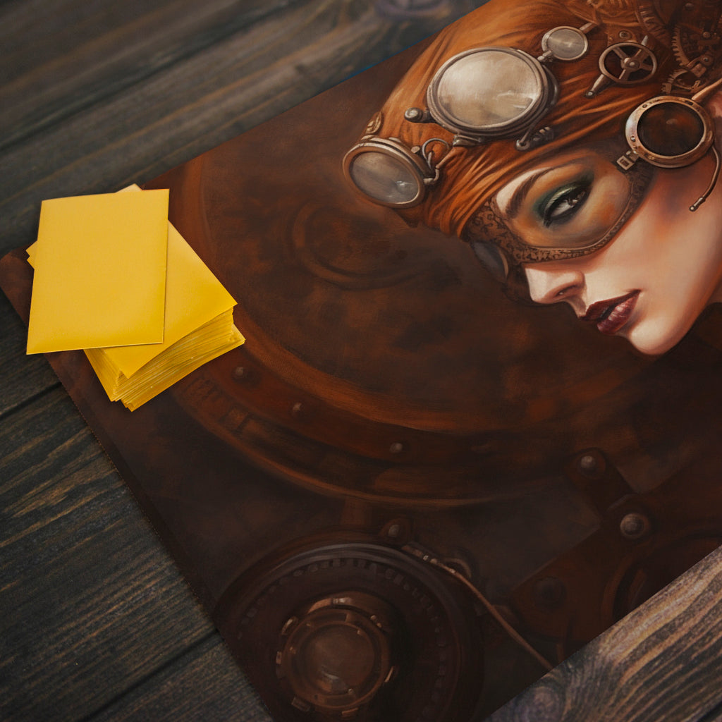 Steampunk Side Eye Playmat Inked Gaming