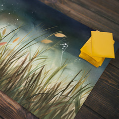 Tall Grasses at Night Playmat