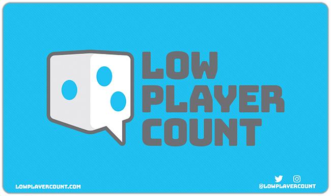 Low Player Count Playmat - Low Player Count - Mockup - blue