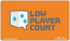 Low Player Count Playmat - Low Player Count - Mockup - Orange
